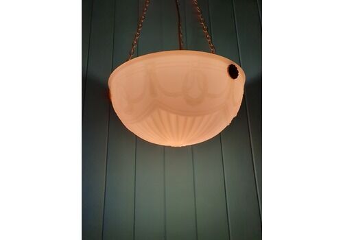 Early 20th Century Super Quality Opaque Light 14"