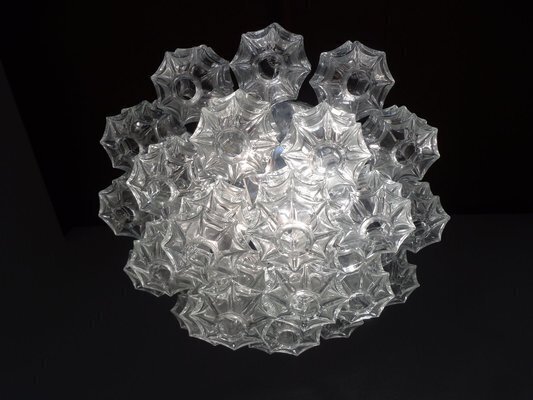 Glass Ceiling Light By J. T. Kalmar For Kalmar, 1960s photo vinterior