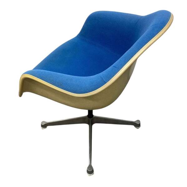 Eames Shell Chair 青 Eames For Herman Miller Mid Century Blue Fiberglass Shell