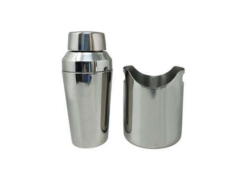 1970s Gorgeous Cocktail Shaker With Ice Bucket By Motta. Made In Italy
