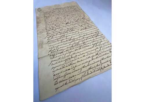 Original Document From 1765 With Seal. Ephemera/Documents.