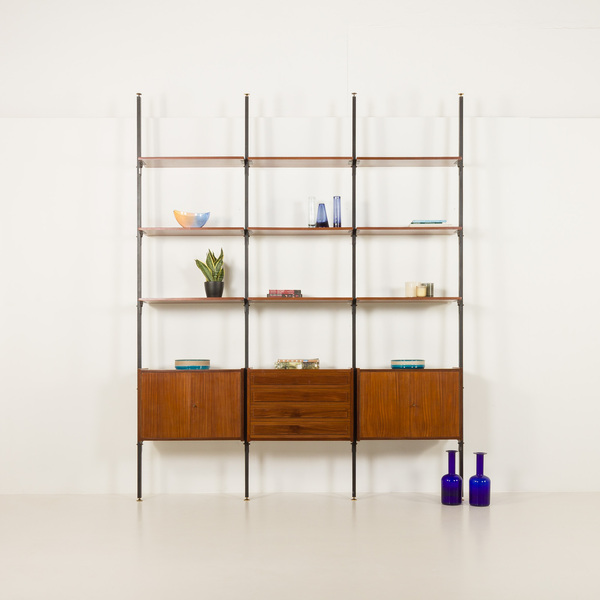 Italian Mid Century Floor To Celling Room Divider Or A Bookcase In The ...