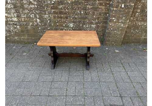 Solid Oak Vintage Coffee Table, Webber Furniture, Croydon, Mid Century. Side Table, Vintage Table   Excellent Condition