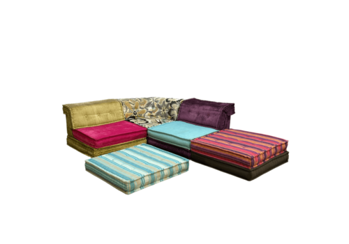 Roche Bobois Twelve Piece Mah Jong Sectional Sofa Set