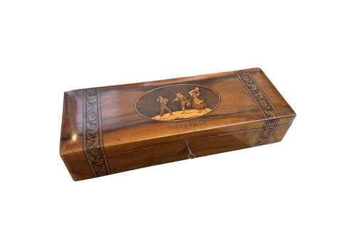 20th Century Inlaid Walnut Wood Sorrento Box