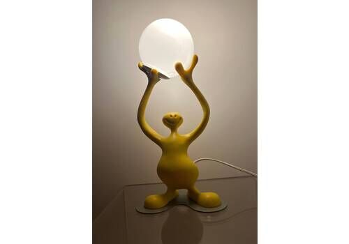 Vintage Smile By Ruggiu Lightingwear Italy, 1990s Desk Lamp 2000s Y2k Smiley Face Decor Kidcore Fun Desk Lamp Teen Gift Grunge Room Indie