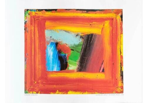 Original Vintage Howard Hodgkin Exhibition Poster   Learning About Russian Magic   Stunning Gallery Print Colour Block