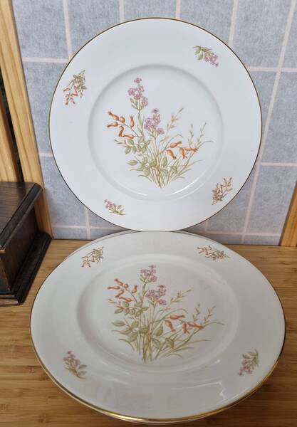 Set Of 6 Plates, Vintage British Marlborough | 1960s English China
