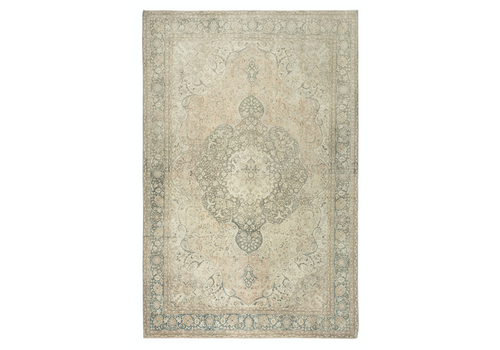 8x12 Ft One Of A Kind Vintage Turkish Area Rug. Handmade Rustic Large Carpet