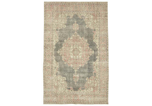 Handmade Beige Turkish Vintage Area Rug 205 Cm X 325 Cm