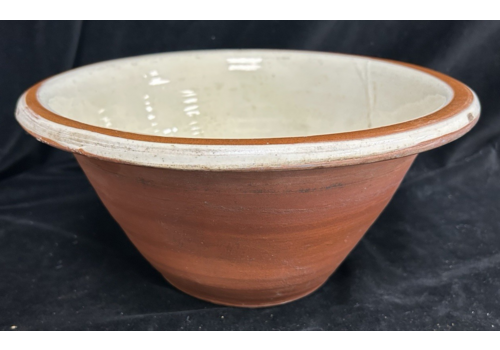 Antique Pancheon Dough Dairy Bowl Farmhouse Kitchen 19th Century 33cm Diam