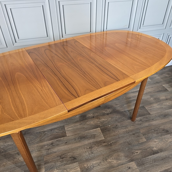 Retro Vintage Nathan Mid Century Teak Extending Dining Table Kitchen Mcm Wood photo for sale