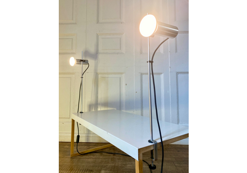 A Pair Of Mid Century 1970s Bedside Table Desk Clamp Lamps. Peter Nelson Style