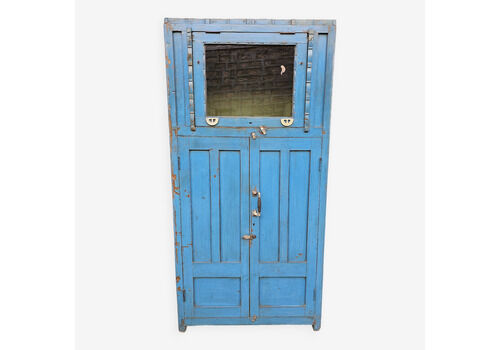 Old Art Deco Radio Cabinet In Burmese Teak