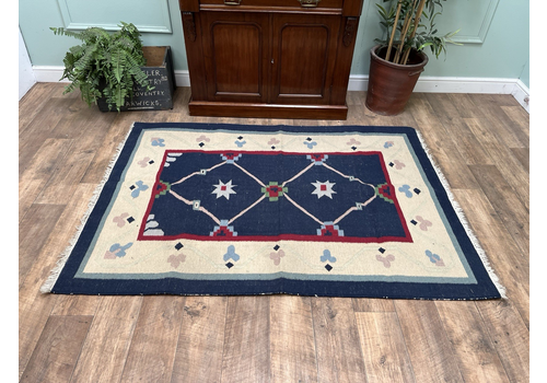 Stunning Vibrant Vintage Hand Made Kilim Rug, Oriental Carpet Flat Weave