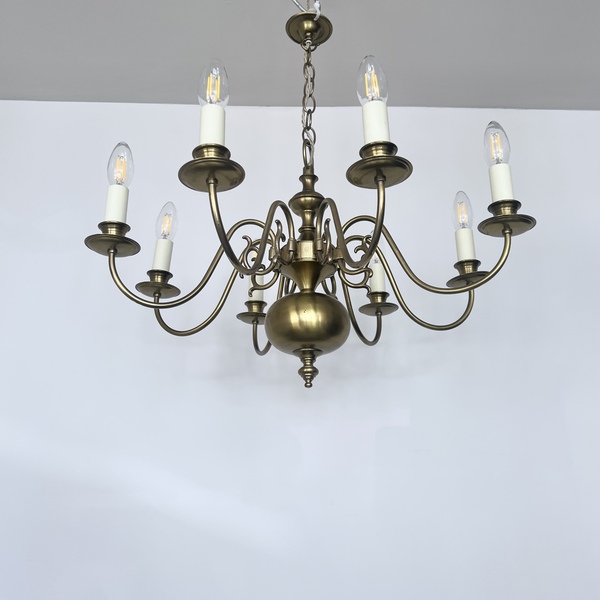 Flemish Style Brass Chandelier photo furniture