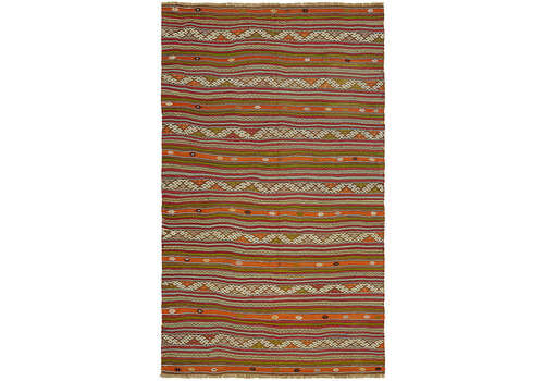 Handmade Multicolor Oriental Kilim Rug 175 Cm X 305 Cm