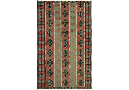 Handmade Multicolor Oriental Kilim Rug 195 Cm X 320 Cm