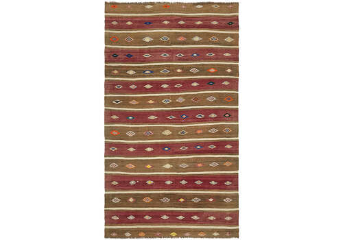 Handmade Multicolor Oriental Kilim Rug 167 Cm X 293 Cm