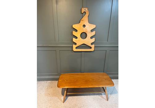 Vintage Ercol Coffee Table W Magazine Rack