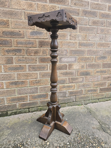Beautiful Vintage Carved Display Plant Stand Side Table Lamp Table photo furniture