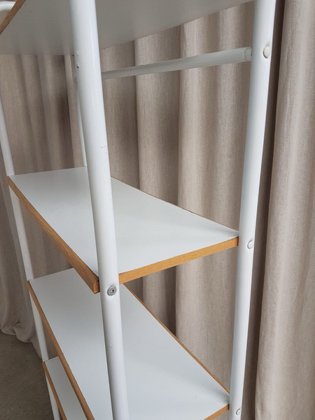 Vtg Late Mid Century 80s Post Modern Bookcase Shelving Wall Unit