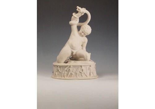 Young Hercules Statue – Marble Composite Reproduction Of Famous Thorvaldsen