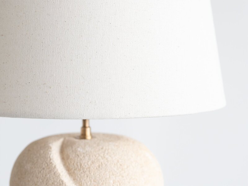 Spherical Limestone Table Lamp photo furniture