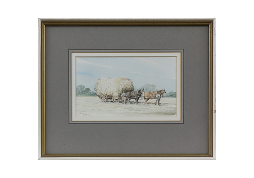 Watercolour By Jason Partner. The Last Load
