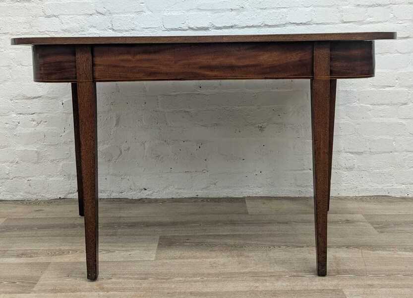 Georgian Mahogany D End Side Or Hall Table photo furniture