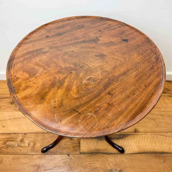 Georgian Mahogany Tripod Table With Single Piece Top photo furniture