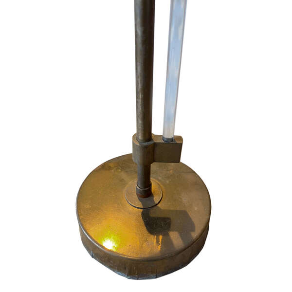 Midcentury Mutual Sunset Lamp Company Table Lamp With Lucite Pull On/Off Switch photo furniture