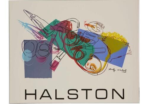 Andy Warholandy Warhol   Halston Fragrance And Cosmetics Advertising Campaign Poster1982