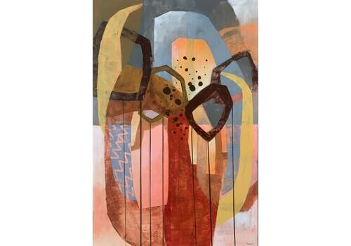 Anna Masiul Gozdeckaa Calyx. Contemporary Abstract Painting, Acrylic On Canvas, Polish Artist2024