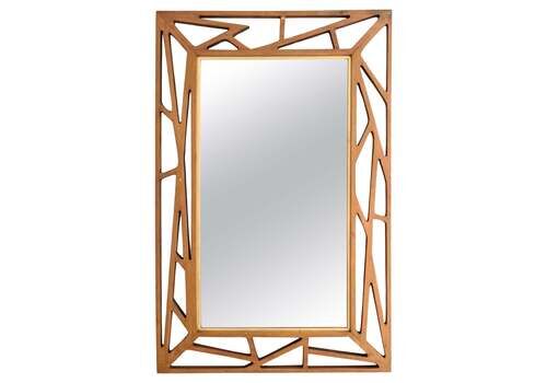 Midcentury Modern Yngve Ekström Mirror "Konkret" By Eden Spegel In Sweden