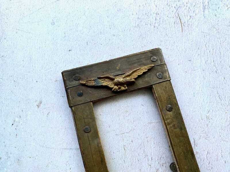 Ww2 Raf Pathfinder Brass Badge On Scratch Built Brass Frame photo furniture