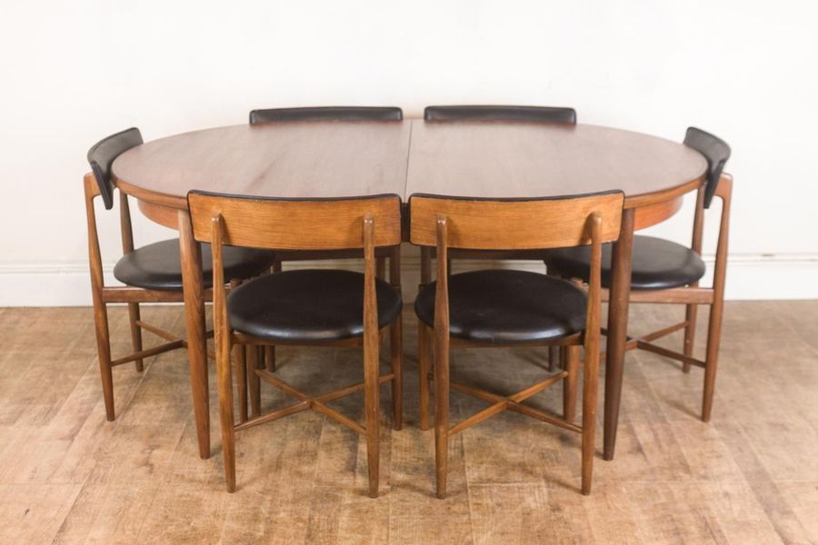 Vintage Retro G Plan Fresco Oval Dining Table And 6 Chairs G Plan