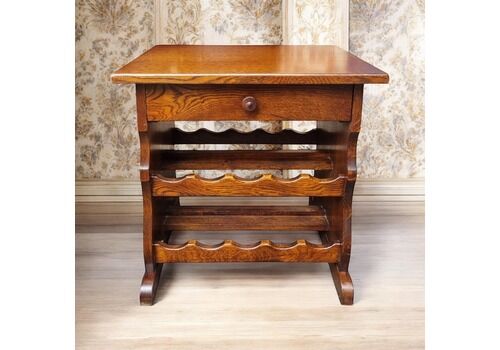 Vintage Wooden Wine Rack / Solid Oak / 20 Bottles / C1970 / Free Delivery