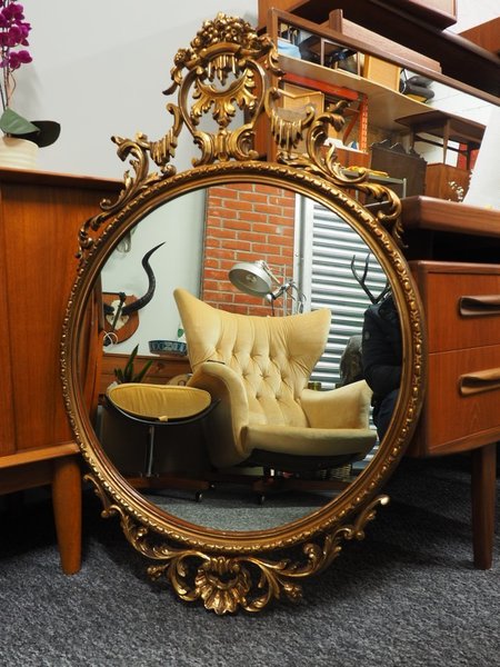 Baroque Style Rococo Antique Mirror Ornate Moulding