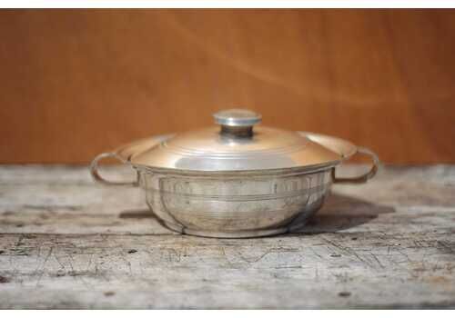 Silver Plated Metal Dish, Saglier Brothers Hallmark, Silver Plated Vegetable Dish, Art Deco, Presentation Dish, Tableware