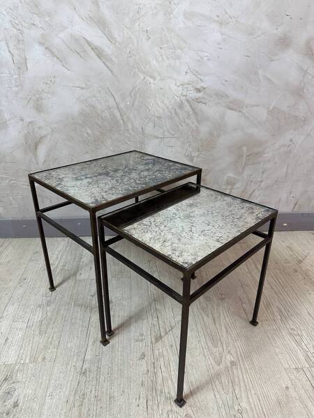 Nesting Side Tables, 1950s, Vintage photo furniture