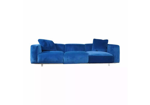 Alivar Daytona Blue Velvet Sofa By Giuseppe Bavuso