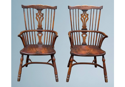 Pair Of Fan Back Windsor Armchairs From Batheaston Furniture