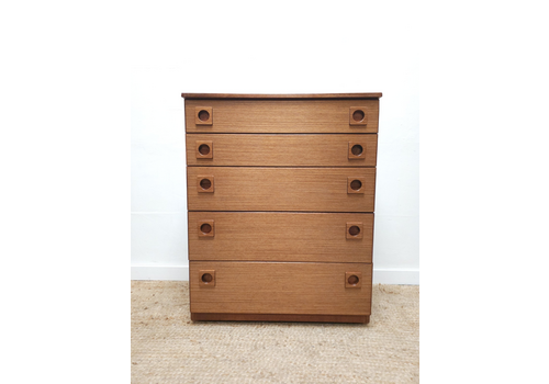 Mid Century Chest Of Drawers Schreiber Retro Vintage Teak Storage Delivery