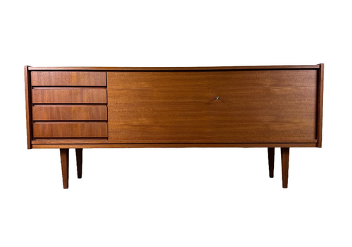 60s 70s Teak Sideboard Credenza Cabinet Danish Modern Design Denmark