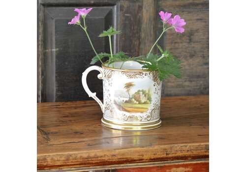 Oversized English Porcelain Mug