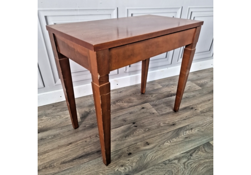 Vintage Wooden Lift Top Sewing Stool Coffee Table Piano Music Tapered Legs