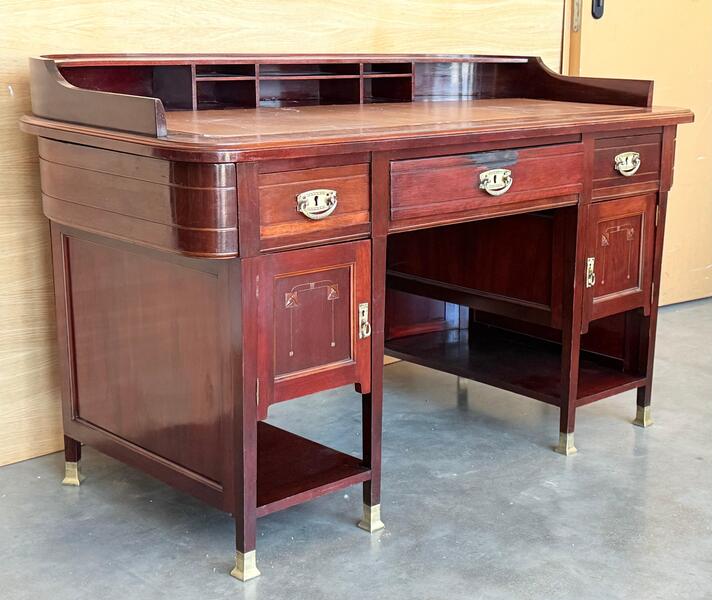 Art Deco Desk Table With Two Faces And Two Levels photo furniture