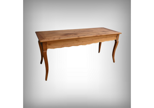 Farmhouse Table In Blond Cherry, Louis XV Style – 2nd Part Of The 19th Century