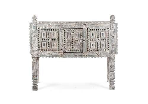 Vintage Indian Rubari Damchiya Dowry Chest   Circa 1920
